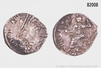 Römische Kaiserzeit, Arcadius, Siliqua, Trier (?), Rs. Roma nach links sitzend, 1,44 g, 16 mm, RIC 160c, am Rand teilweise korrodiert, kleine Auflagen...