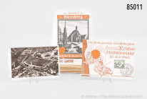 Drittes Reich, Konv. über 100 Postkarten, dabei Propagandakarten, Ersttagsbriefe, Reichsparteitag, Olympische Spiele, etc., gemischter Zustand, Fundgr...