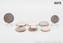 Ägypten, Konv. 23 Münzen, dabei viel Silber, u. a. 20 Qirsh, ca. 1900, 20 Piaster 1917, 833er Silber, etc., gemischter Zustand, Fundgrube, bitte besic...