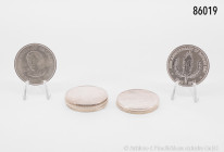 Philippinen, Konv. 7 Silbermünzen, 900er Silber, dabei je 2 x 1 Peso 1961, 1963, 1964 und 1967, gemischter Zustand, überwiegend vorzüglich-Stempelglan...