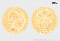 Österreich, Franz Joseph I., Dukat 1915, NP, 986er Gold, 3,49 g, 20 mm, fast Stempelglanz
