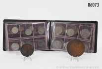 Russland (Zarenzeit und Sowjetunion), 1 kleines Münzalbum, darin 35 Münzen, dabei 50 Kopeken 1924, 900er Silber, 20 Kopeken 1924, 500er Silber, etc., ...