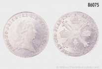 RDR, Österreich-Ungarn, Kremnitz Franz II. (I.) (1792-1835), 1/4 Kronentaler 1797 B, 873er Silber, 7,37 g, 30 mm, Herinek 526, kleine Kratzer, gutes s...