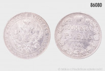 Russland, 1 Rubel 1841, 20,69 g, 36 mm, Bitkin 192, kleine Randfehler und Kratzer, sehr schön