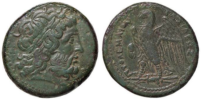 GRECHE - RE TOLEMAICI - Tolomeo II, Filadelfo (285-246 a. C.) - AE 26 Sear 7779 ...