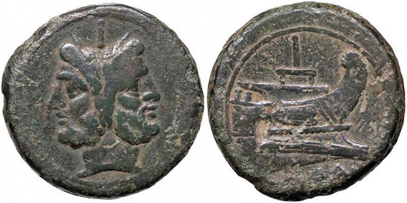 ROMANE REPUBBLICANE - ANONIME - Monete senza simboli (dopo 211 a.C.) - Asse Cr. ...