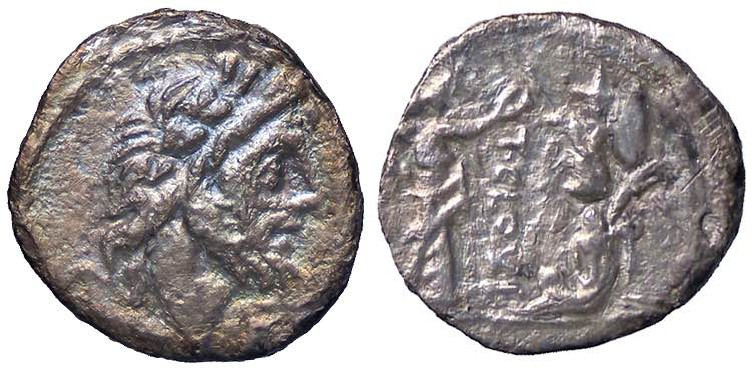 ROMANE REPUBBLICANE - CLOULIA - Ti. Cloulius (filius) (98 a.C.) - Quinario B. 2;...