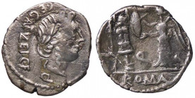 ROMANE REPUBBLICANE - EGNATULEIA - C. Egnatuleius C. f. (97 a.C.) - Quinario B. 1; Cr. 333/1 (AG g. 1,74)
qBB