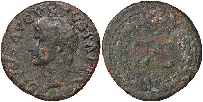 ROMANE IMPERIALI - Augusto (27 a.C.-14 d.C.) - Dupondio C. 252; RIC 79 (AE g. 12...