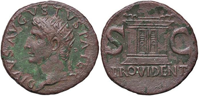 ROMANE IMPERIALI - Augusto (27 a.C.-14 d.C.) - Dupondio (Restituzione di Tiberio...