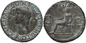 ROMANE IMPERIALI - Germanico († 19) - Asse C. 11 (AE g. 10,84)
bel BB