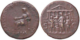 ROMANE IMPERIALI - Caligola (37-41) - Sesterzio C. 9/10 (15 Fr.) (AE g. 26,68) Ritocchi
Ritocchi
meglio di MB