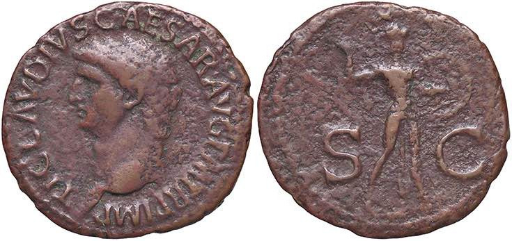 ROMANE IMPERIALI - Claudio (41-54) - Asse C. 84; RIC 100 (AE g. 8,13) Porosità
...