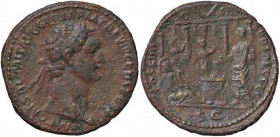 ROMANE IMPERIALI - Domiziano (81-96) - Asse C. 92; RIC 387 (AE g. 10,82)
BB