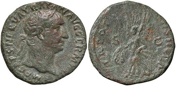 ROMANE IMPERIALI - Traiano (98-117) - Asse C. 620 (AE g. 11,17)
qBB