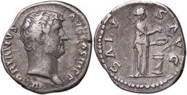 ROMANE IMPERIALI - Adriano (117-138) - Denario C. 1334; RIC 267 (AG g. 3,13)
qBB/BB