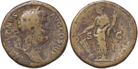 ROMANE IMPERIALI - Adriano (117-138) - Sesterzio C. 763 (AE g. 24,82)
MB