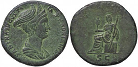 ROMANE IMPERIALI - Sabina (moglie di Adriano) - Sesterzio C. 65 (AE g. 22,89) Ritocchi
Ritocchi
qBB