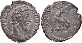 ROMANE IMPERIALI - Marco Aurelio (161-180) - Denario C. 80; RIC 267 (AG g. 2,78)
qSPL