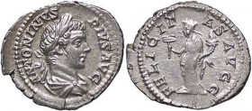 ROMANE IMPERIALI - Caracalla (198-217) - Denario C. 64/6 (AG g. 3,44)
SPL/qSPL