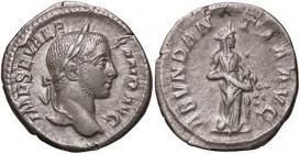 ROMANE IMPERIALI - Alessandro Severo (222-235) - Denario C. 1; RIC 184 (AG g. 3,2)
BB+