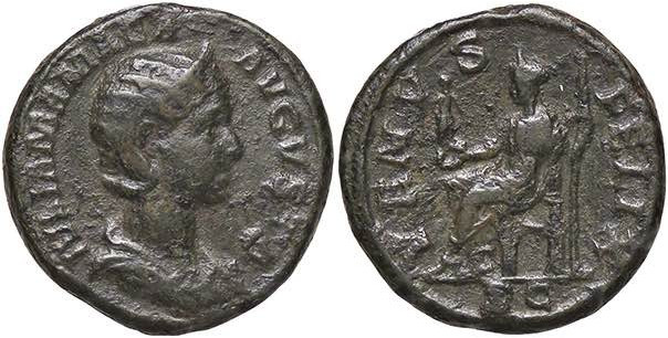 ROMANE IMPERIALI - Giulia Mamea (madre di A. Severo) - Asse C. 70 (AE g. 11,82)...