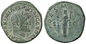 ROMANE IMPERIALI - Massimino I (235-238) - Sesterzio C. 13 (AE g. 21,35) Patina verde
Patina verde
qBB