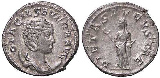ROMANE IMPERIALI - Otacilia Severa (moglie di Filippo I) - Antoniniano C. 43 (AG...