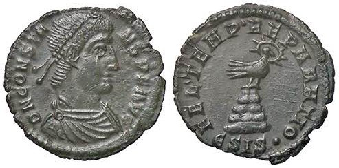 ROMANE IMPERIALI - Costante (337-350) - AE 3 (Siscia) C. 22; RIC 232 (AE g. 2)
...