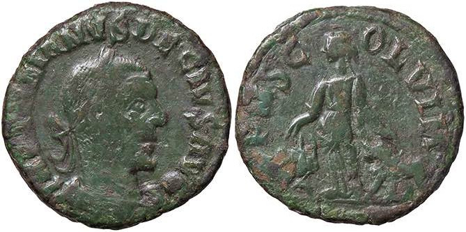 ROMANE PROVINCIALI - Traiano Decio (249-251) - AE 27 (Viminacium) Sear 4164 (AE ...