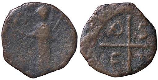 LE CROCIATE - ANTIOCHIA - Tancredi (1104-1112) - Follaro Malloy 6 R (AE g. 1,95)...