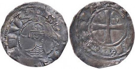 LE CROCIATE - ANTIOCHIA - Boemondo III (1149-1201) - Denaro Metcalf 382 (AG g. 1,05)
BB/qBB