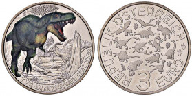 ESTERE - AUSTRIA - Seconda Repubblica (1945) - 3 Euro 2020 - Tyrannosaurus NI
FDC
