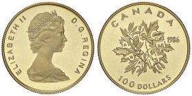 ESTERE - CANADA - Elisabetta II (1952) - 100 Dollari 1986 - Pace Kr. 152 (AU g. 16,98)
FS