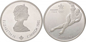 ESTERE - CANADA - Elisabetta II (1952) - 20 Dollari 1985 - Olimpiadi - Pattinatore AG
FS