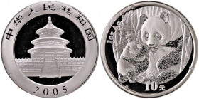 ESTERE - CINA - Repubblica Popolare Cinese (1912) - 10 Yuan 2005 - Panda AG
FS