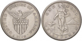 ESTERE - FILIPPINE - Repubblica - Peso 1909 S Kr. 172 AG
qSPL