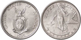 ESTERE - FILIPPINE - Repubblica - 50 Centavos 1945 Kr. 183 AG
FDC