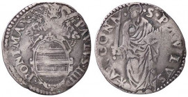 ZECCHE ITALIANE - ANCONA - Paolo IV (1555-1559) - Giulio (AG g. 2,85)
meglio di MB