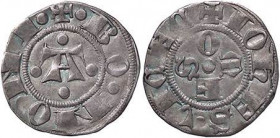ZECCHE ITALIANE - BOLOGNA - Giovanni Visconti (1350-1360) - Bolognino CNI 1/4; MIR 5 R (AG g. 1,36)
BB