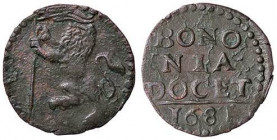 ZECCHE ITALIANE - BOLOGNA - Innocenzo XI (1676-1689) - Quattrino 1681 R CU
BB