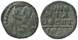 ZECCHE ITALIANE - BOLOGNA - Innocenzo XII (1691-1700) - Quattrino 1691 CNI 18; Munt. 149 R CU
qBB