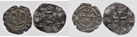 ZECCHE ITALIANE - BRINDISI - Carlo I d'Angiò (1266-1278) - Denaro CNI 226/251; MIR 353 R (MI g. 0,47) Ossidazione al R/, assieme a denaro di Corrado I...