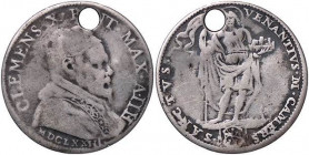 ZECCHE ITALIANE - CAMERINO - Clemente X (1670-1676) - Giulio 1673 A. IIII CNI 2; Munt. 36 R AG Foro
Foro
MB
