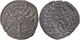 ZECCHE ITALIANE - URBINO - Francesco Maria II della Rovere (1574-1624) - Quattrino CNI 224/225; Cav. 234 R (MI g. 0,58)
BB-SPL