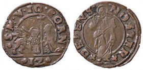 ZECCHE ITALIANE - VENEZIA - Giovanni Corner (1625-1629) - Soldo da 12 bagattini Pao. 16 (MI g. 1,62)
qBB