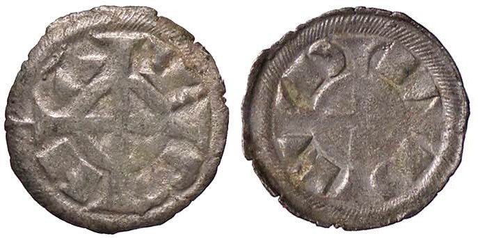 ZECCHE ITALIANE - VERONA - Federico II di Svevia (1218-1250) - Denaro piccolo sc...