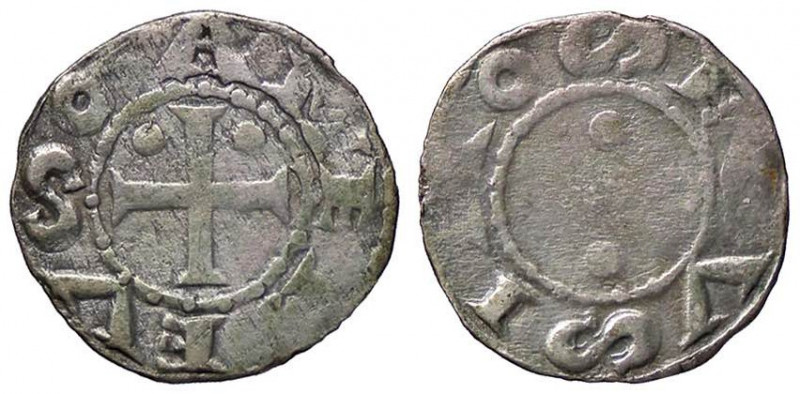 SAVOIA - Amedeo III Conte (1103-1148) - Denaro secusino (Susa) MIR 15 (AG g. 0,7...