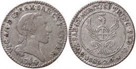 SAVOIA - Vittorio Amedeo III (1773-1796) - 2,6 Soldi 1784 Mont. 396 MI
MB-BB