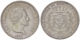 SAVOIA - Carlo Felice (1821-1831) - 5 Lire 1830 G Pag. 78; Mont. 71 AG
qBB/BB